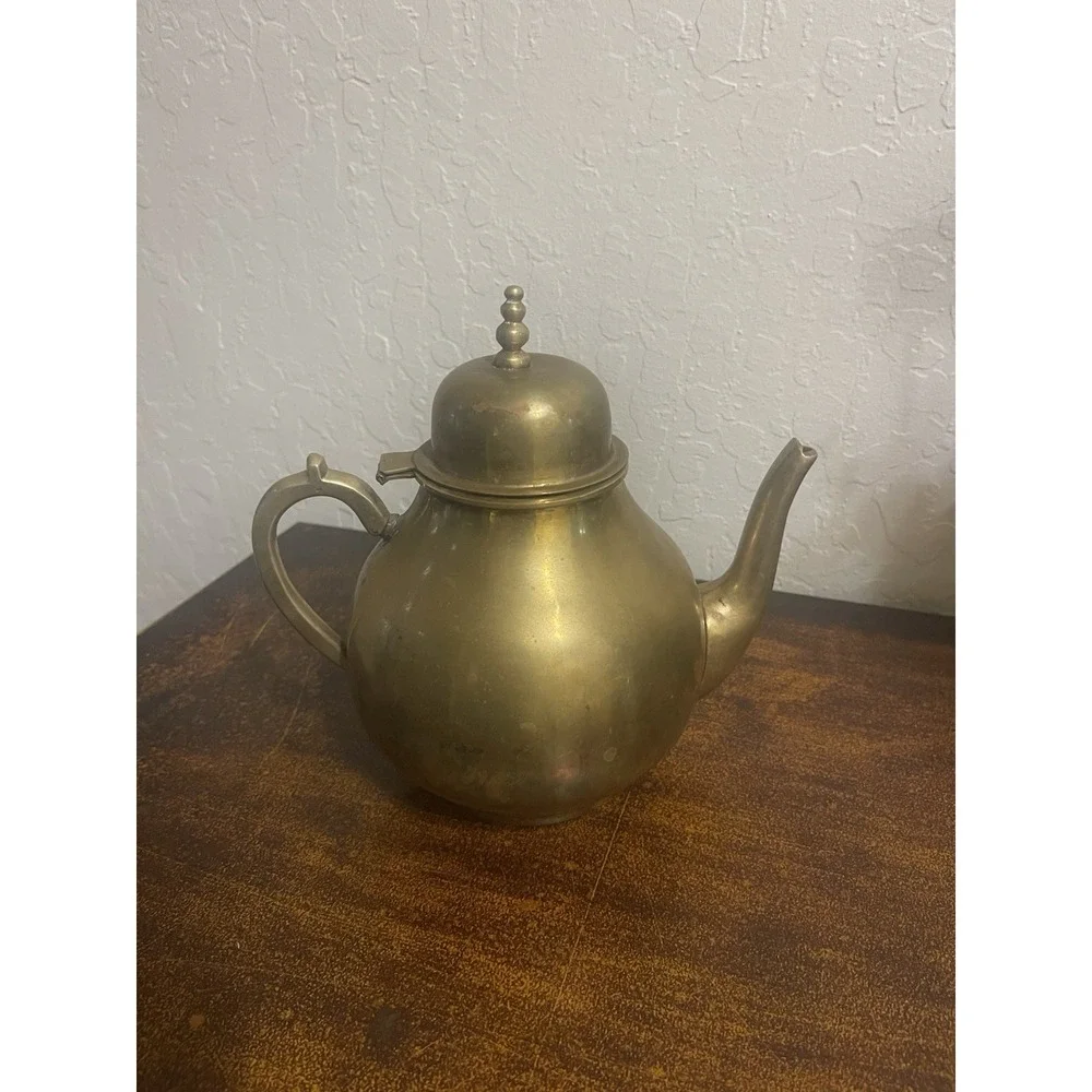 Vintage Brass Tea kettle With Handle
